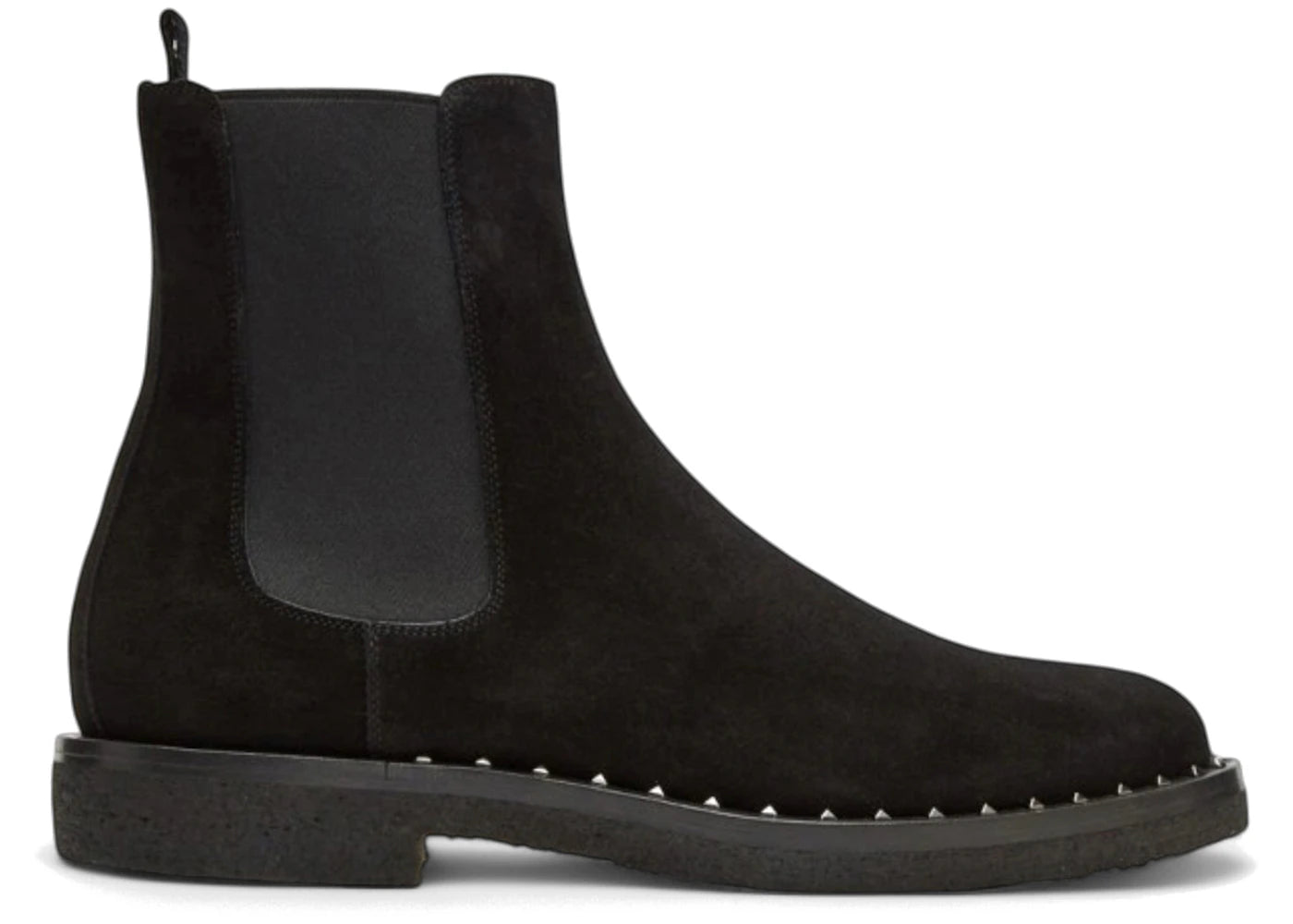 Valentino Garavani Suede Soul Rockstud Chelsea Boots Black