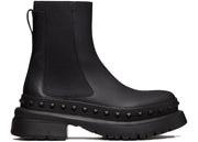 Valentino M-Way Rockstud Beatle Boots Black