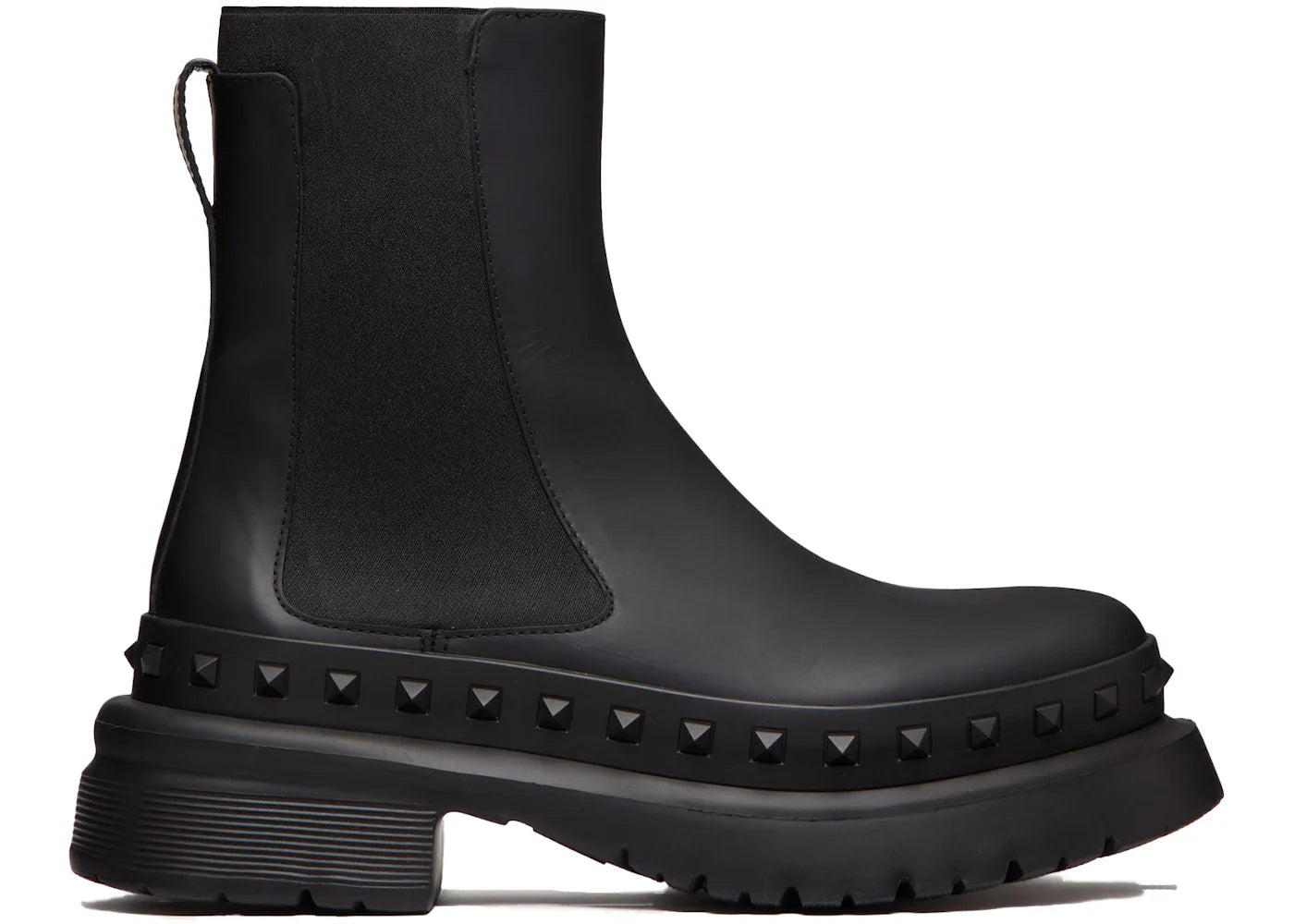 Valentino M-Way Rockstud Beatle Boots Black