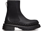 Valentino M-Way Rockstud Beatle Boots Black