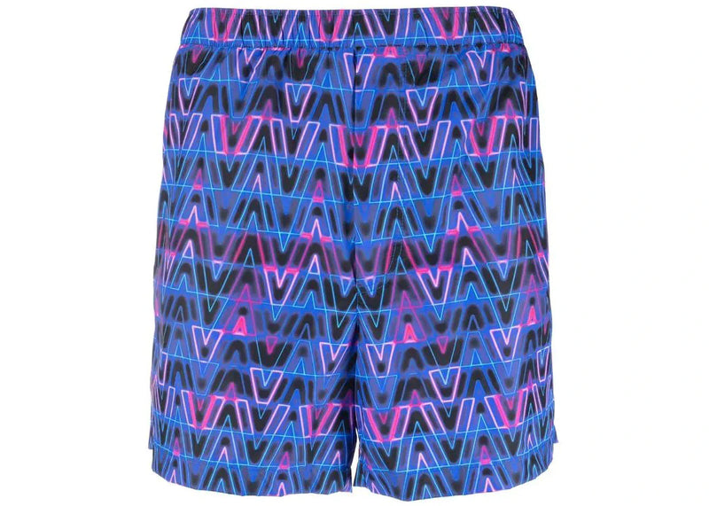 Valentino Neon V Swimshort Blue