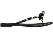 Valentino Rubber Rockstud Thong Sandals Black (Women's)
