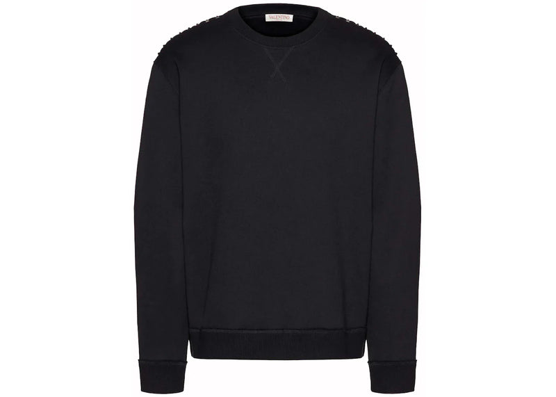 Valentino Stud Crewneck Sweatshirt Black