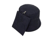 Valentino Toile Iconographe Reversible Bucket Hat with Pouch Pocket Navy