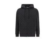 Valentino Toile Iconographe Zip Hoodie Navy