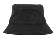 Valentino V Logo Bucket Hat Black