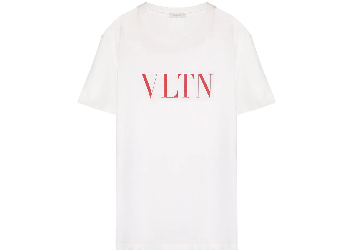 Valentino VLTN Print T-Shirt White/Red