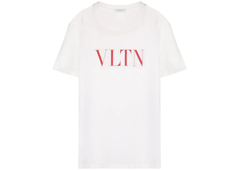 Valentino VLTN Print T-Shirt White/Red