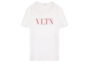 Valentino VLTN Print T-Shirt White/Red