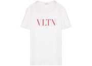Valentino VLTN Print T-Shirt White/Red