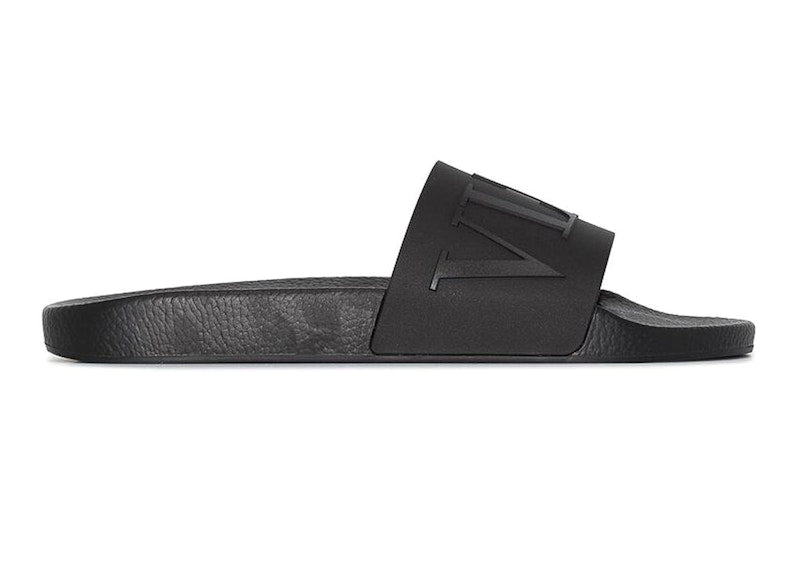 Valentino VLTN Rubber Slide Sandal Black
