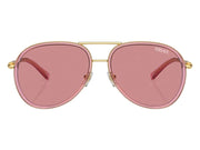Versace Aviator Sunglasses Pink Pink Transparent (VE2260 100284)