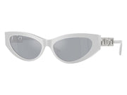 Versace Cat Eye Sunglasses BlueMirror SilverSilverSilver Pearl Grey (VE4470B 54741U)