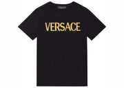 Versace Embroidered Versace T-Shirt Black