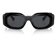 Versace Irregular Sunglasses Black/Dark Grey (VE4425U)