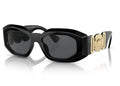 Versace Irregular Sunglasses Black/Dark Grey (VE4425U)