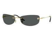 Versace Rectangle Sunglasses Gray Gold (VE2279 100287)