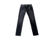Versace Straight Leg Embroidered Logo Jeans Black