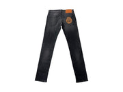 Versace Stretch Embroidered Logo Jeans Black