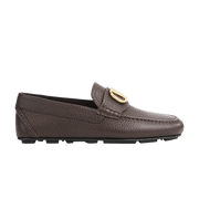Valentino Driving Plaque Slip-On Loafer Brown