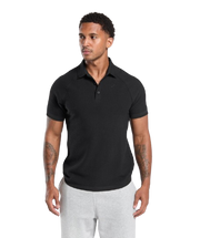 Gymshark Seamless Polo Shirt Black
