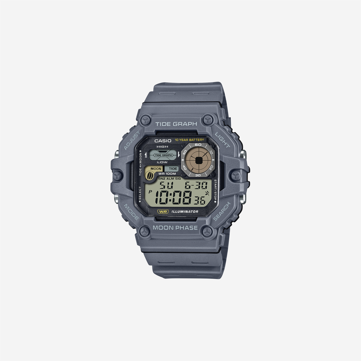 Casio Youth WS-1700H-8AVDF Quartz Black Dial Digital Resin Watch