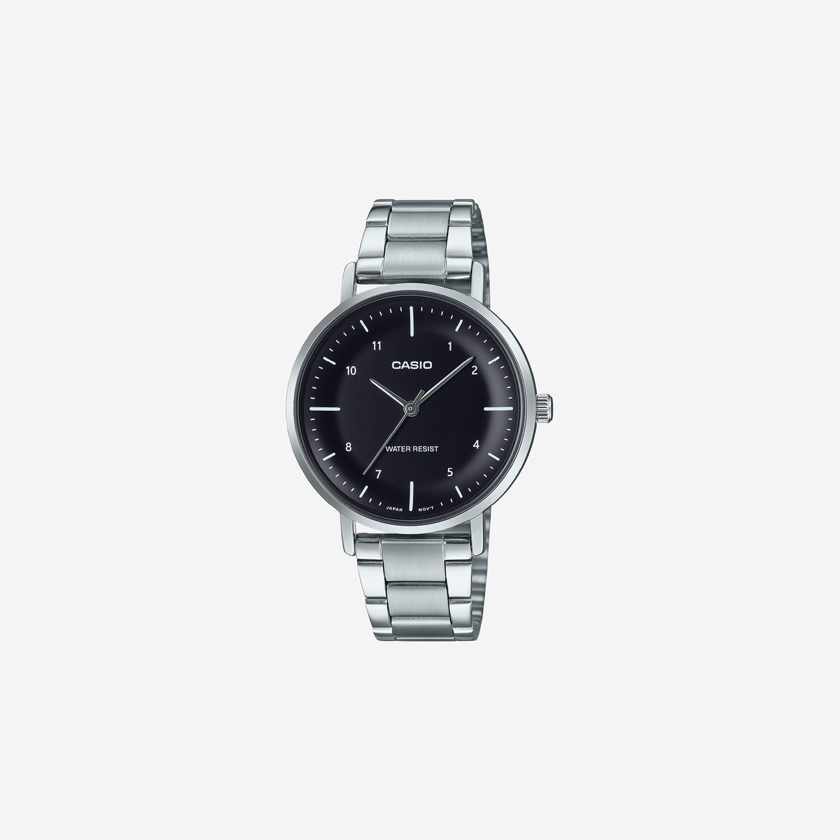 Casio Enticer LTP-VT03D-1BDF Quartz Black Dial Analog Stainless Steel