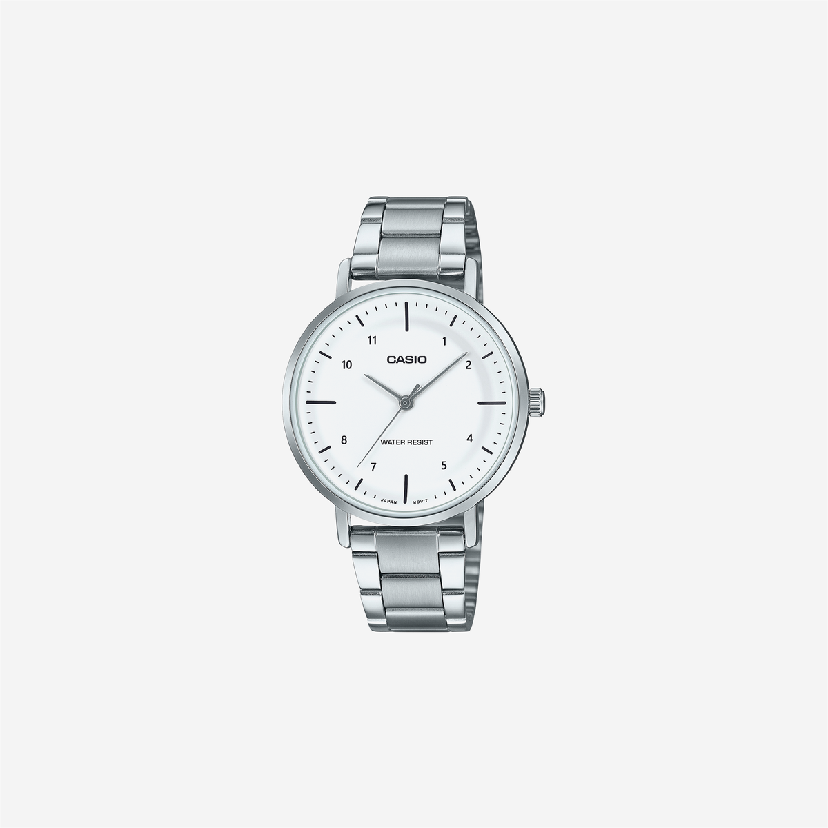 Casio Enticer LTP-VT03D-7BDF Quartz White Dial Analog Stainless Steel