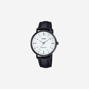 Casio Enticer LTP-VT03BL-7BDF Quartz White Dial Analog Leather Watch
