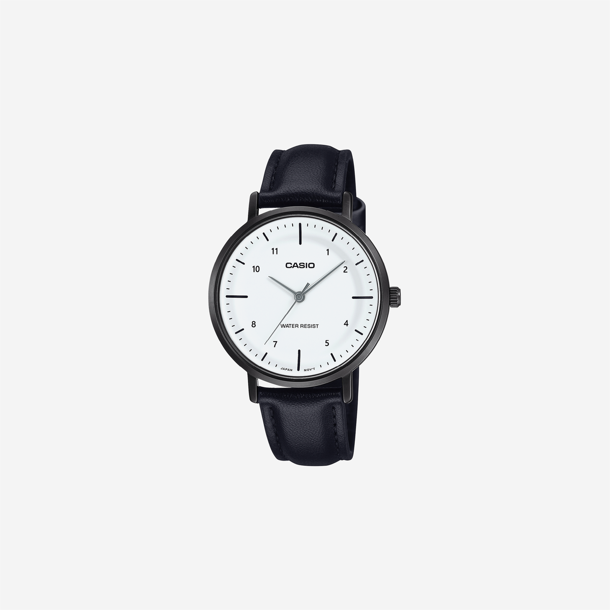 Casio Enticer LTP-VT03BL-7BDF Quartz White Dial Analog Leather Watch