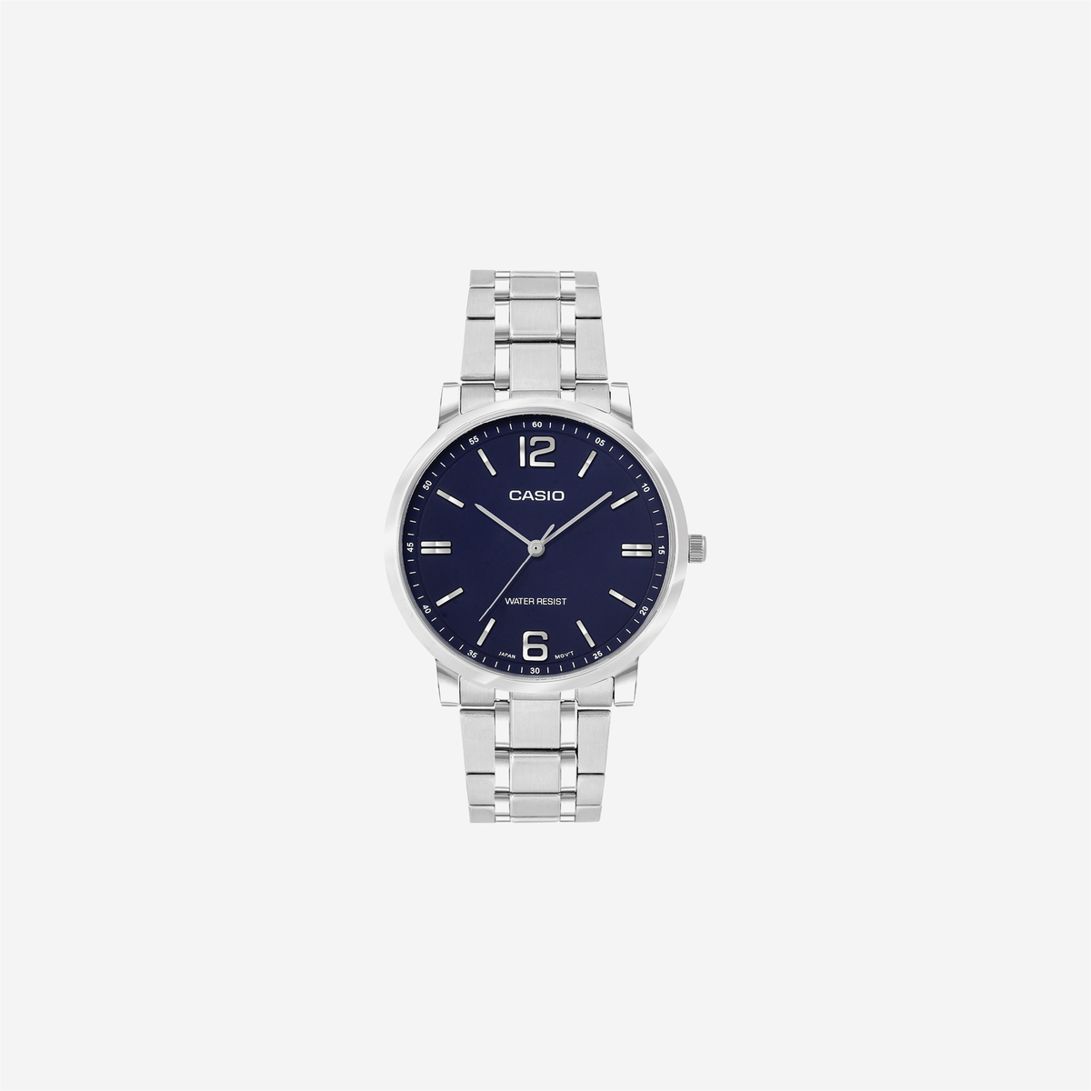 Casio Enticer MTP-SN5YD-2A Quartz Blue Dial Analog Stainless Steel Watch