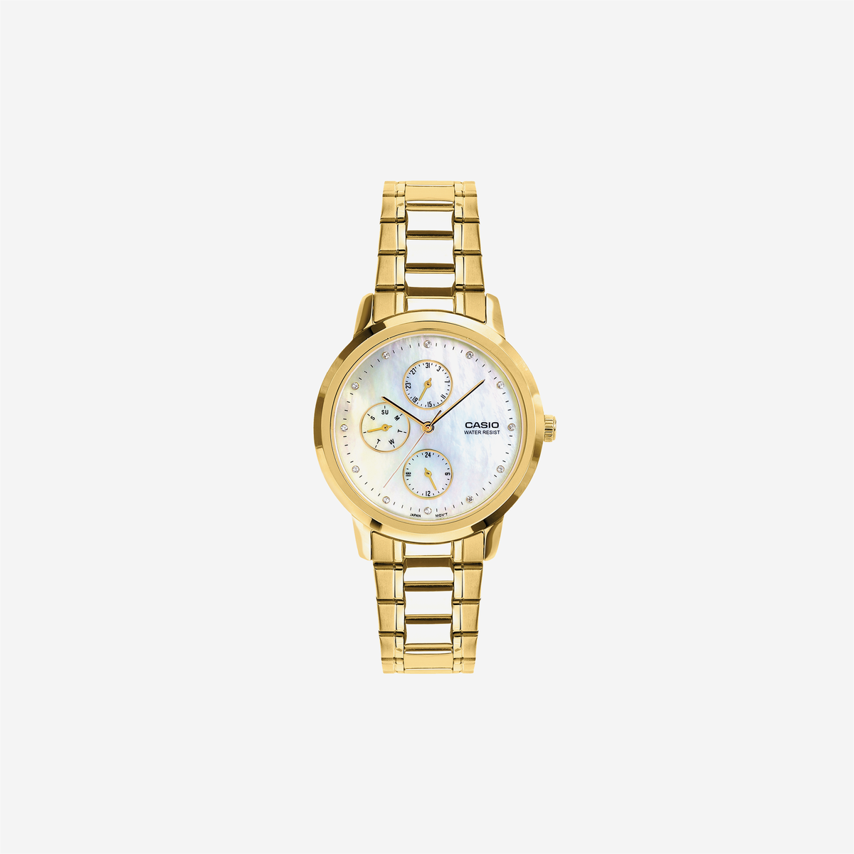 Casio LTP-SN6KGS-7A Quartz White Dial Analog Stainless Steel Watch