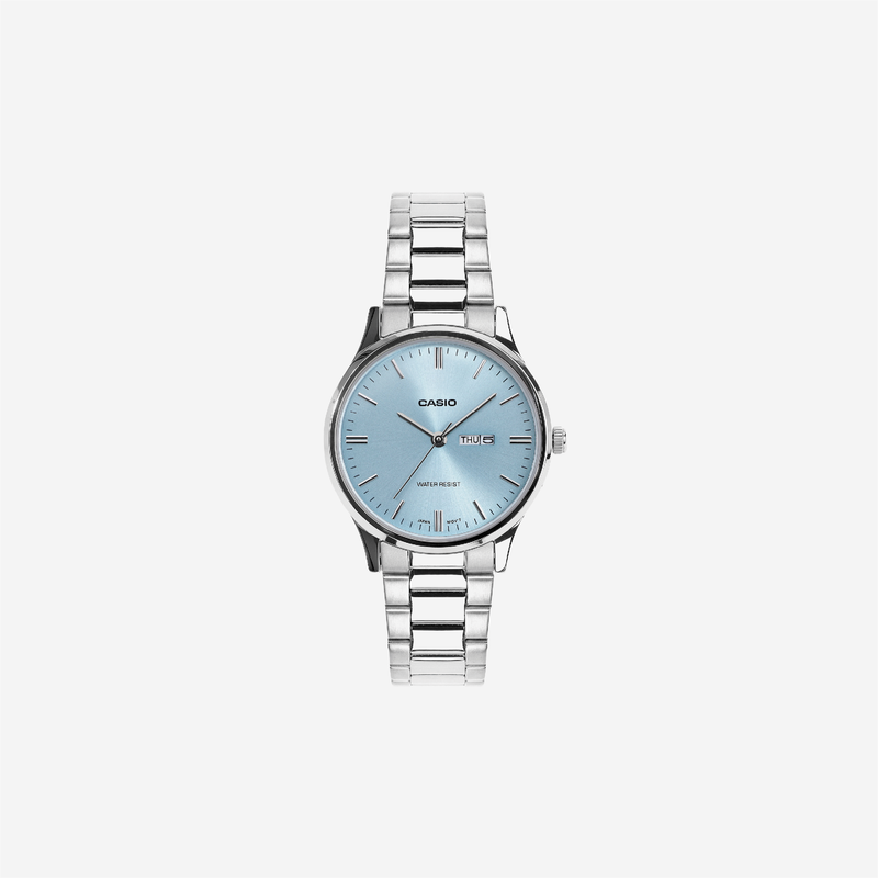 Casio LTP-SN8YD-2B2 Quartz Blue Dial Analog Stainless Steel Watch
