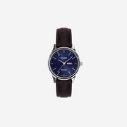 Casio Enticer LTP-SN8YL-2B Quartz Blue Dial Analog Brown Leather Strap Watch