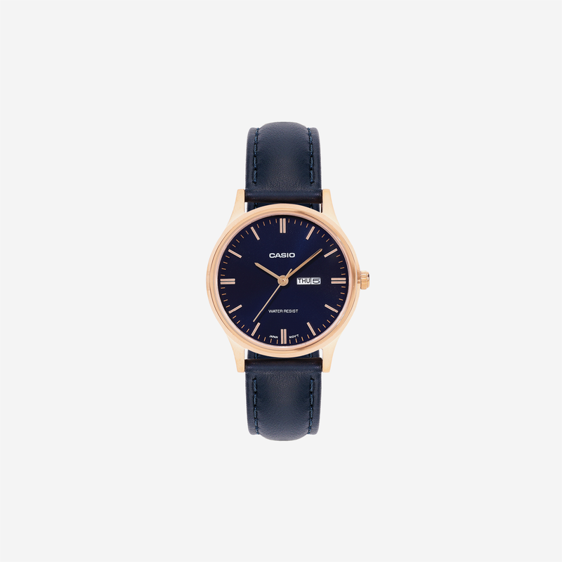 Casio LTP LTP-SN8YRL-2B Quartz Blue Dial Analog Leather Watch
