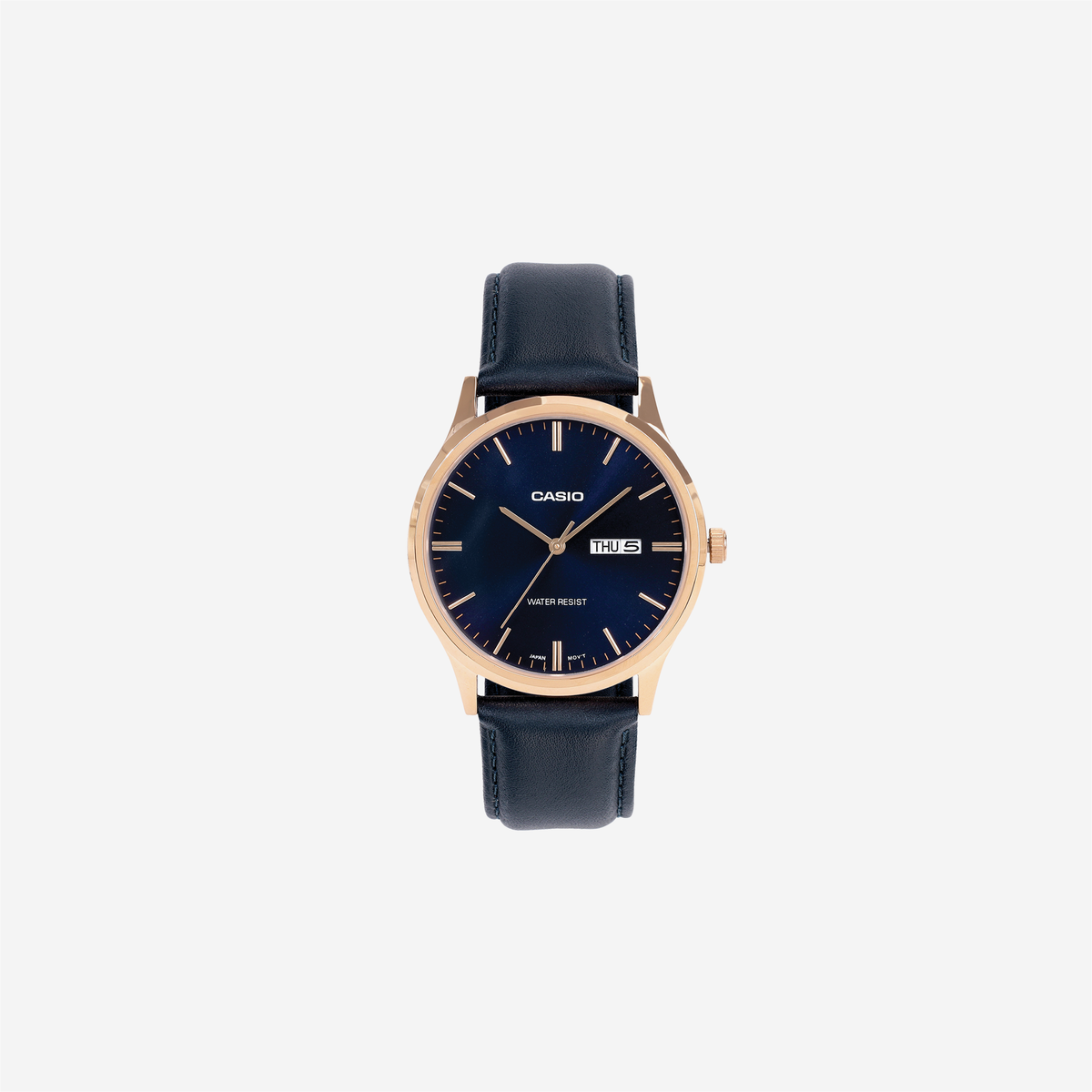 Casio Enticer MTP-SN8YRL-2B Quartz Blue Dial Analog Leather Watch