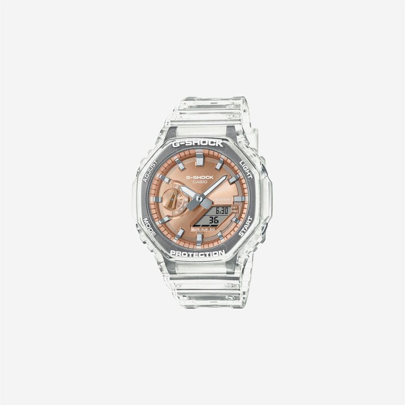 Casio G-Shock GA-2100BM-7A5DR Quartz Orange Dial Analog-Digital Resin Watch