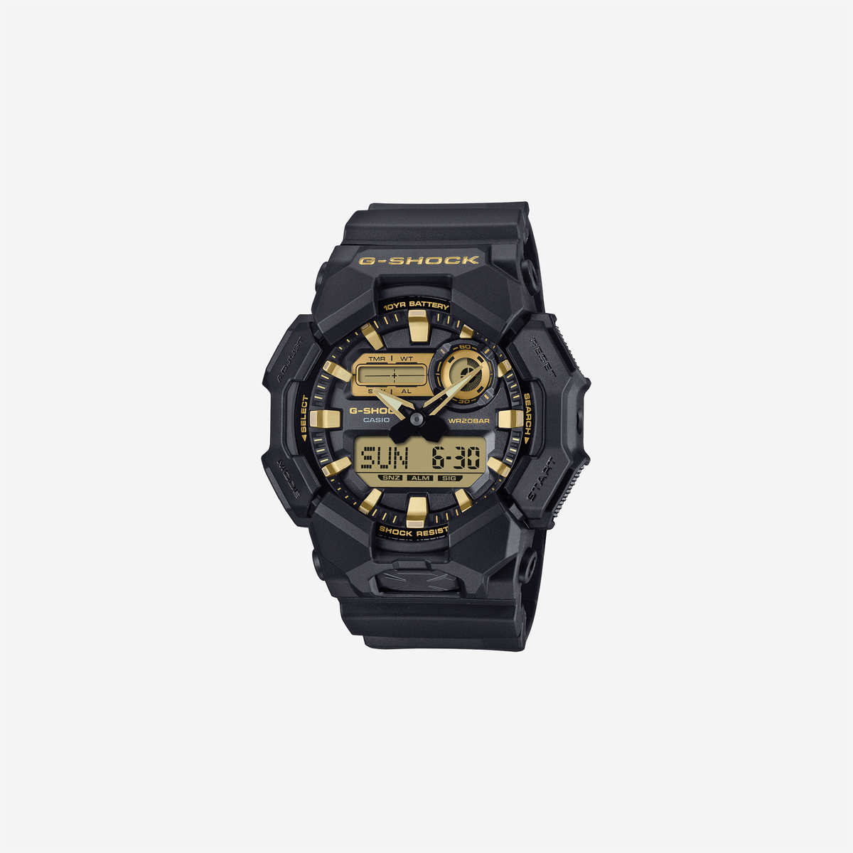 Casio G-Shock GA-010GB-1A9DR Quartz Black Dial Analog-Digital Resin Watch