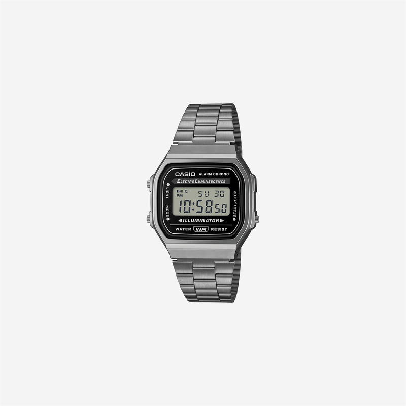Casio Vintage A168WGG-1ADF Quartz Black Dial Digital Stainless Steel Watch
