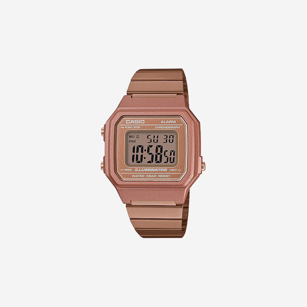 Casio Classics B650WC-5ADF Quartz Silver Dial Digital Stainless Steel Watch