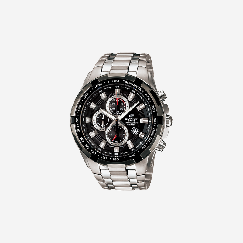 Casio Edifice EF-539D-1AVUDF Quartz Black Dial Chronograph Stainless Steel Watch