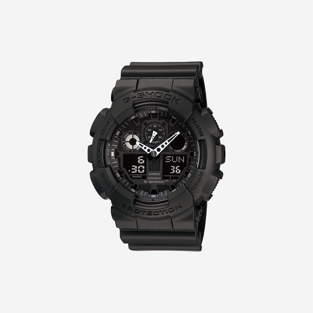 Casio G-Shock GA-100-1A1DR Quartz Black Dial Analog-Digital Resin Watch