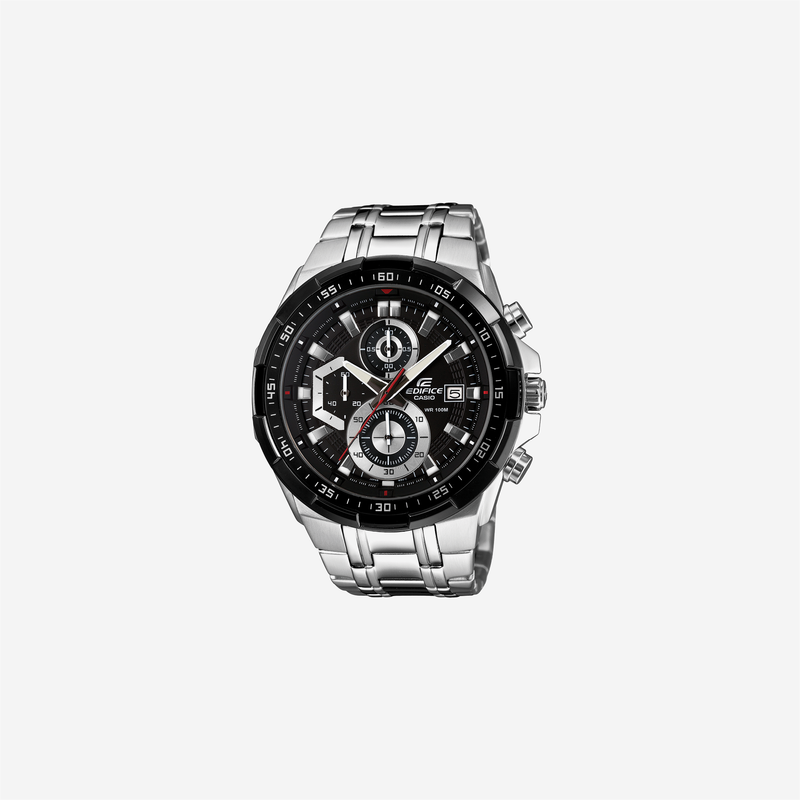 Casio Edifice EFR-539D-1AVUDF Quartz Black Dial Chronograph Stainless Steel Watch