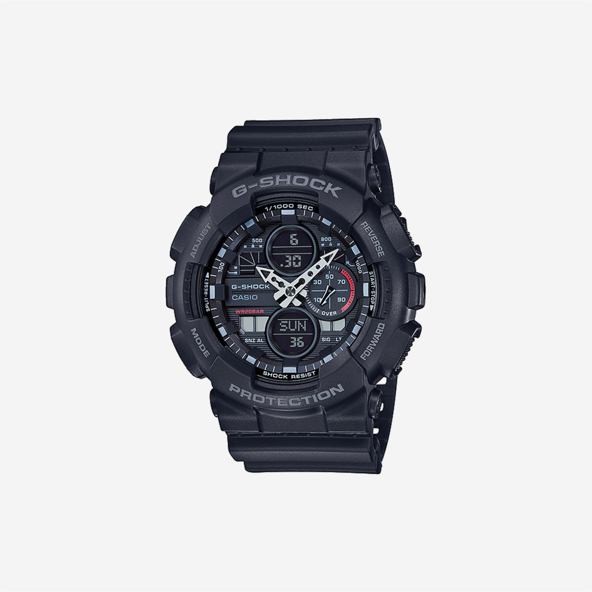 Casio G-Shock GA-140-1A1DR Quartz Black Dial Analog-Digital Resin Watch