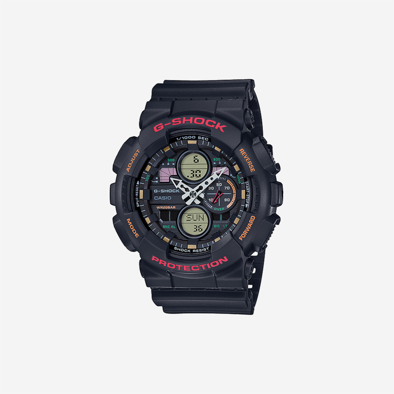 Casio G-Shock GA-140-1A4DR Quartz Black Dial Analog-Digital Resin Watch