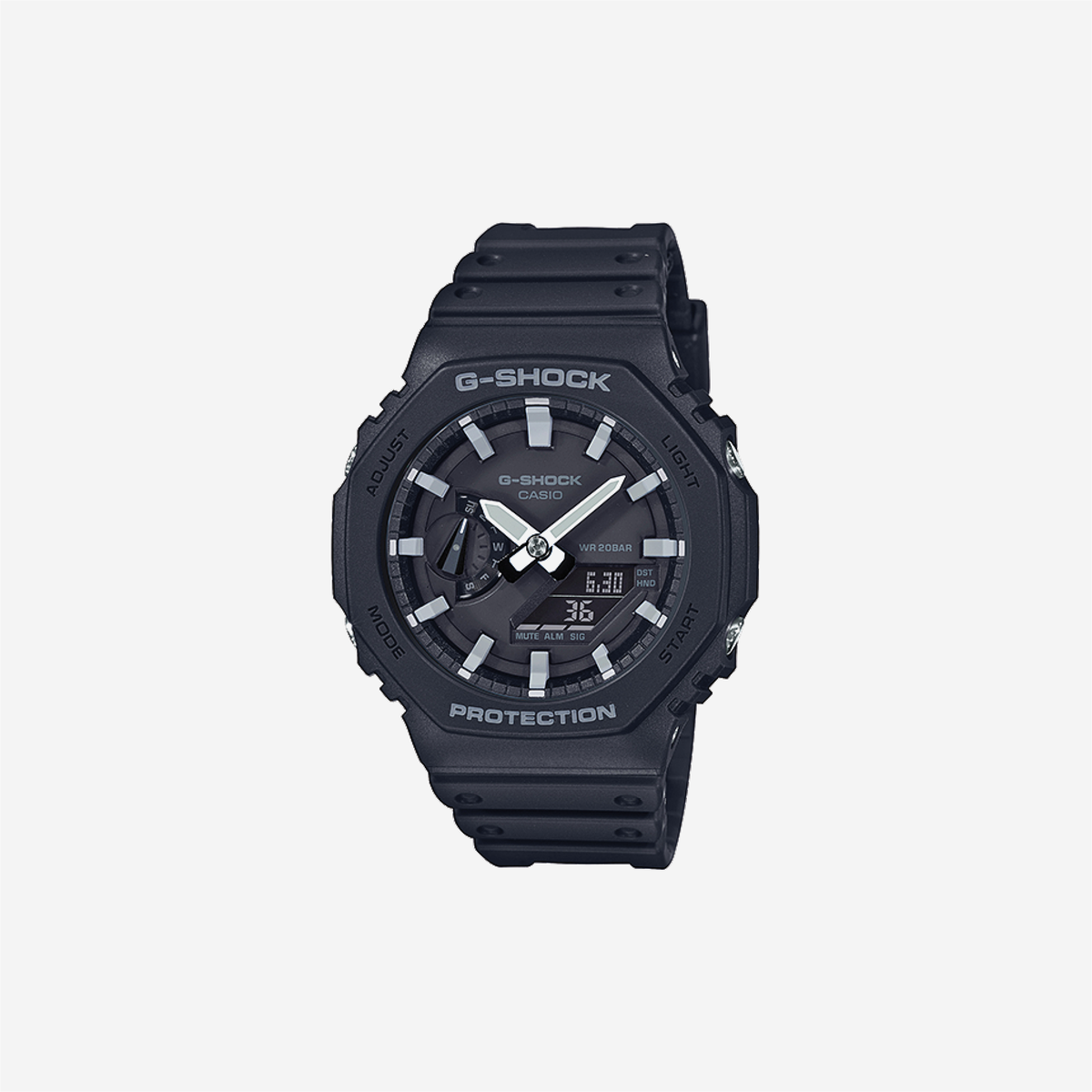 Casio G-Shock GA-2100-1ADR Quartz Black Dial Analog-Digital Resin Watch