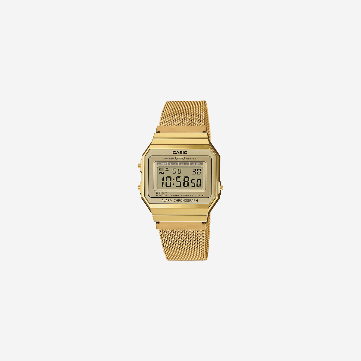 Casio Vintage A700WMG-9ADF Quartz Gold Dial Digital Stainless Steel Watch