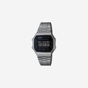 Casio Vintage A168WGG-1BDF Quartz Black Dial Digital Stainless Steel Watch