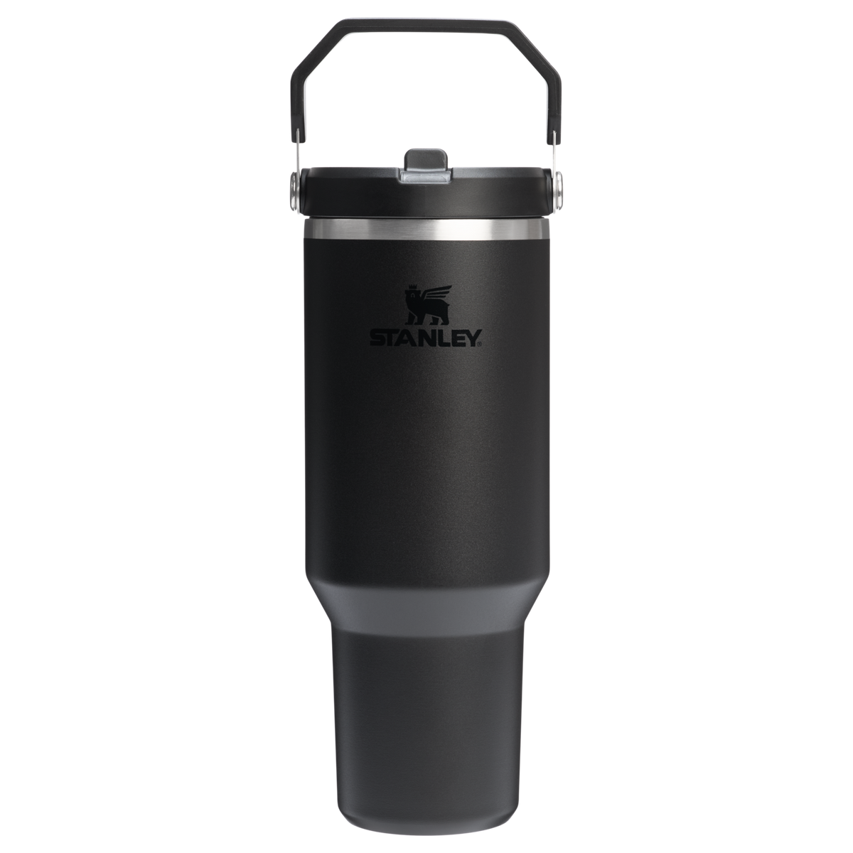 The IceFlow Flip Straw Tumbler | 40 OZ Black 2.0
