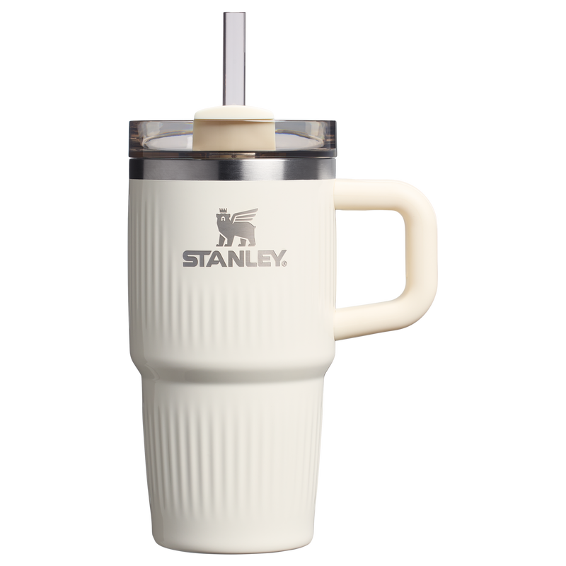 Stanley The Quencher H2.0 Fluted Tumbler with Handle 20 OZ Cream Gloss